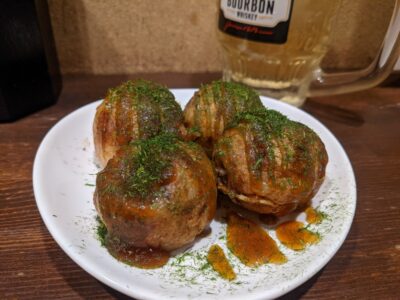 一人飲みからのたこ焼き