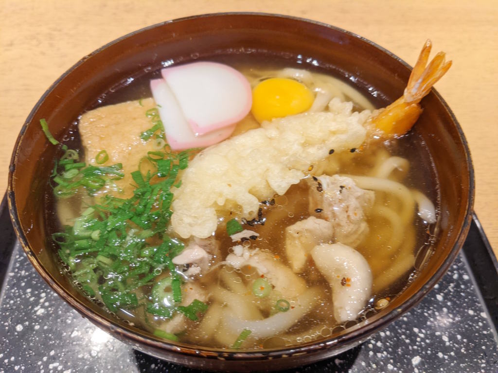 浪花そばのミックスうどん